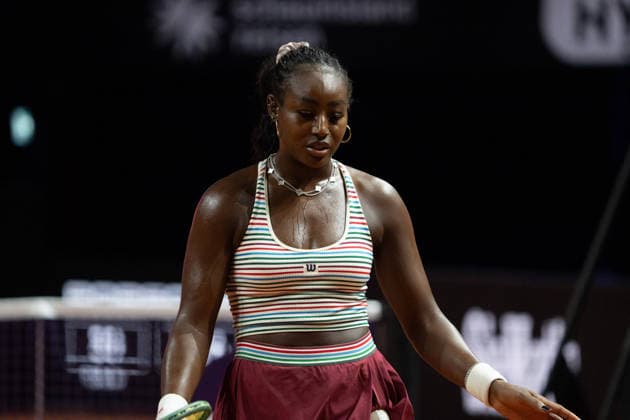 Alycia Parks USA pictured, disappointed, disappointment, GER, Alycia Parks vs Mirra Andreeva, Tennis, ATP Tournament, WTA 500, Porsche Tennis Grand Prix, 15 04 2026, GER, Alycia Parks vs Mirra Andreeva, Tennis, ATP Tournament, WTA 500, Porsche Tennis Grand Prix, 15 04 2026, Stuttgart Copyright: xEibner-Pressefoto EdwardxCheungx EP_ECG