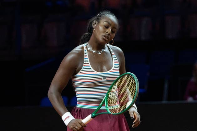 Alycia Parks USA pictured, disappointed, disappointment, GER, Alycia Parks vs Mirra Andreeva, Tennis, ATP Tournament, WTA 500, Porsche Tennis Grand Prix, 15 04 2026, GER, Alycia Parks vs Mirra Andreeva, Tennis, ATP Tournament, WTA 500, Porsche Tennis Grand Prix, 15 04 2026, Stuttgart Copyright: xEibner-Pressefoto EdwardxCheungx EP_ECG