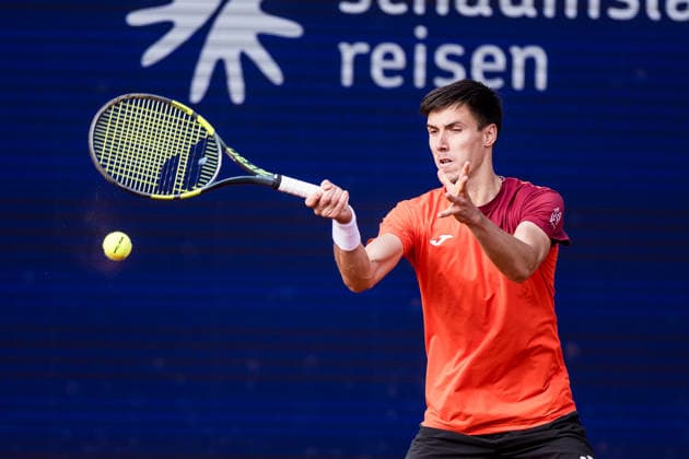MUNICH, GERMANY - APRIL 16: Fabian Marozsan (HUN) during the BMW Open by Bitpanda Singles match between Denis Shapovalov (CAN) vs Fabian Marozsan (HUN) at MTTC Iphitos on April 16, 2026 in Munich, Germany. Bavaria Germany Copyright: xSteffiexWunderlx