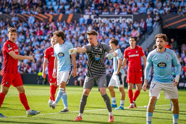 Spain Football UEFA Europa League 2025 2026, quarter-final second leg Celta Vigo vs SC Freiburg Balaidos Vigo Ionut Radu Celta Vigo, 13 Copyright: xJOERANxSTEINSIEKx
