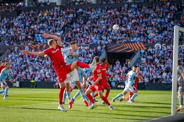 Spain Football UEFA Europa League 2025 2026, quarter-final second leg Celta Vigo vs SC Freiburg Balaidos Vigo penalty area scene Copyright: xJOERANxSTEINSIEKx