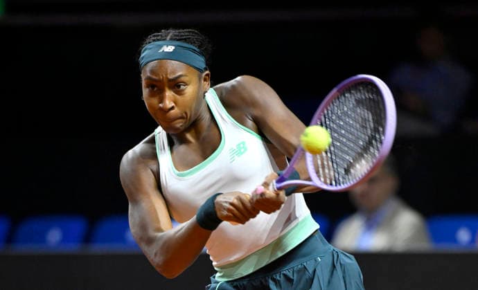 Coco Gauff USA Action Tennis Womens Porsche Cup Porsche Tennis Grand Prix GP Stuttgart 2026 Porsche Arena 11 19 04 2026 DFL REGULATIONS PROHIBIT ANY USE OF PHOTOGRAPHS AS IMAGE SEQUENCES AND OR QUASI VIDEO Tennis Womens Porsche Cup Porsche Tennis Grand Prix GP Stuttgart 2026