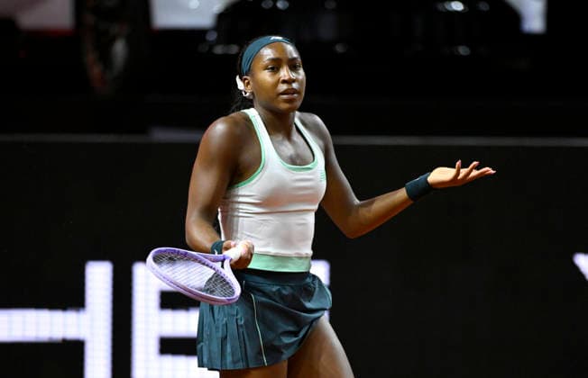 Coco Gauff USA disappointed Tennis Womens Porsche Cup Porsche Tennis Grand Prix GP Stuttgart 2026 Porsche Arena 11 19 04 2026 DFL REGULATIONS PROHIBIT ANY USE OF PHOTOGRAPHS AS IMAGE SEQUENCES AND OR QUASI VIDEO Tennis Womens Porsche Cup Porsche Tennis Grand Prix GP Stuttgart 2026