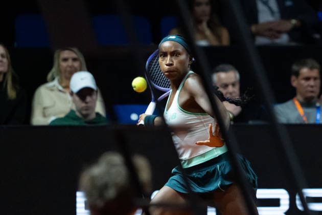 Coco Gauff USA on the ball, Action, GER, Liudmila Samsonova vs Coco Gauff, Tennis, ATP Tournament, WTA 500, Porsche Tennis Grand Prix, 15 04 2026, GER, Liudmila Samsonova vs Coco Gauff, Tennis, ATP Tournament, WTA 500, Porsche Tennis Grand Prix, 15 04 2026, Stuttgart Copyright: xEibner-Pressefoto EdwardxCheungx EP_ECG