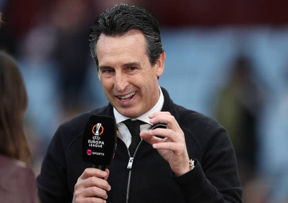Aston Villa FC v Bologna FC 1909 - UEFA Europa League 2025 26 Quarter-Final Leg Two Unai Emery, Manager of Aston Villa in interview before the UEFA Europa League 2025 26 Quarter-Final Leg Two match between Aston Villa FC and Bologna FC 1909 at Villa Park on April 16, 2026 in Birmingham, England. WARNING! This Photograph May Only Be Used For Newspaper And Or Magazine Editorial Purposes. May Not Be Used For Publications Involving 1 player, 1 Club Or 1 Competition Without Written Authorisation From Football DataCo Ltd. For Any Queries, Please Contact Football DataCo Ltd on +44 (0) 207 864 9121 Birmingham Villa Park England United Kingdom Copyright: xAllstarxPicturexLibraryxLtdx