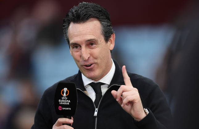 Aston Villa FC v Bologna FC 1909 - UEFA Europa League 2025 26 Quarter-Final Leg Two Unai Emery, Manager of Aston Villa in interview before the UEFA Europa League 2025 26 Quarter-Final Leg Two match between Aston Villa FC and Bologna FC 1909 at Villa Park on April 16, 2026 in Birmingham, England. WARNING! This Photograph May Only Be Used For Newspaper And Or Magazine Editorial Purposes. May Not Be Used For Publications Involving 1 player, 1 Club Or 1 Competition Without Written Authorisation From Football DataCo Ltd. For Any Queries, Please Contact Football DataCo Ltd on +44 (0) 207 864 9121 Birmingham Villa Park England United Kingdom Copyright: xAllstarxPicturexLibraryxLtdx