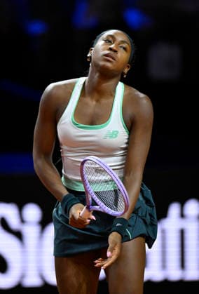 Coco Gauff USA disappointed Tennis Womens Porsche Cup Porsche Tennis Grand Prix GP Stuttgart 2026 Porsche Arena 11 19 04 2026 DFL REGULATIONS PROHIBIT ANY USE OF PHOTOGRAPHS AS IMAGE SEQUENCES AND OR QUASI VIDEO Tennis Womens Porsche Cup Porsche Tennis Grand Prix GP Stuttgart 2026