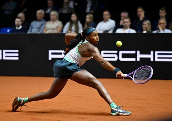 Coco Gauff USA Action Tennis Womens Porsche Cup Porsche Tennis Grand Prix GP Stuttgart 2026 Porsche Arena 11 19 04 2026 DFL REGULATIONS PROHIBIT ANY USE OF PHOTOGRAPHS AS IMAGE SEQUENCES AND OR QUASI VIDEO Tennis Womens Porsche Cup Porsche Tennis Grand Prix GP Stuttgart 2026