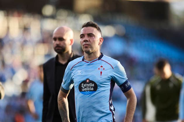 RC Celta de Vigo v SC Freiburg - UEFA Europa League VIGO, SPAIN - APRIL 16: Iago Aspas of Celta de Vigo reacts after the team s defeat during the UEFA Europa League 2025 26 Quarter-Final Leg Two match between Real Club Celta and SC Freiburg at Estadio Balaidos on April 16, 2026 in Vigo, Spain. Vigo Estadio Abanca Balaidos Spain Copyright: xDiegoxSimonx