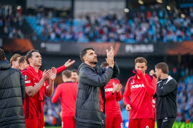 Spain Football UEFA Europa League 2025 2026, quarter-final second leg Celta Vigo vs SC Freiburg Balaidos Vigo Vincenzo Grifo SC Freiburg, 32 Copyright: xJOERANxSTEINSIEKx