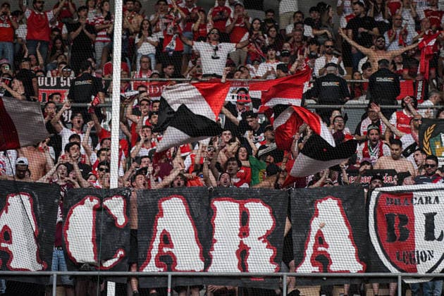 Real Betis Balompie v SC Braga - UEFA Europa League SEVILLA, SPAIN - APRIL 16: Braga fans during the UEFA Europa League 2025 26 Quarter-Final match between SC Braga and Real Betis Balompie at Estadio Estadio La Cartuja on April 16, 2026 in Sevilla, Spain (Photo by Samuel Carreno) Sevilla Sevilla Andalucia Spain Copyright: xSamuelxCarrenox 000_1700