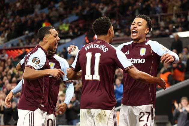 Ollie Watkins of Aston Villa celebrates a goal 1-0. Aston Villa v Bologna, UEFA Europa League, Quarter Final, Second Leg, Football, Villa Park, Birmingham, UK - 16 Apr 2026Birmingham Villa Park United Kingdom EDITORIAL USE ONLY No use with unauthorised audio, video, data, fixture lists, club league logos or live services. Online in-match use limited to 120 images, no video emulation. No use in betting, games or single club league player publications. Copyright: xRyanxBrowne Shutterstockx 16828672au