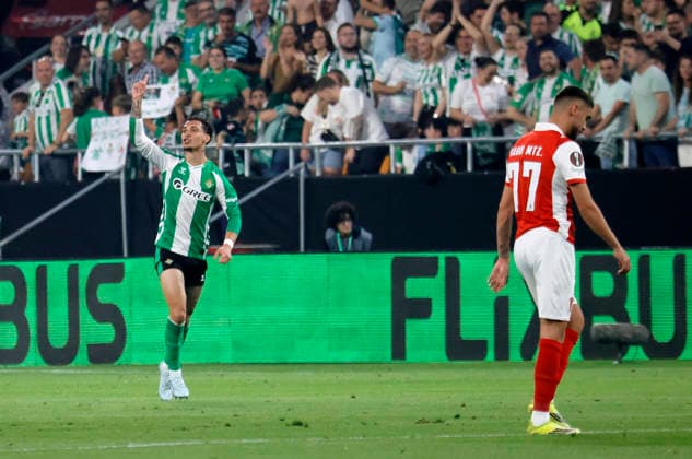 SEVILLE 16 04 2026 LA CARTUJA STADIUM UEFA EUROPA LEAGUE QUARTER-FINAL RETURN MATCH REAL BETIS SPORTING BRAGA archsev PHOTO MANUEL GOMEZ GOAL BY ANTONY Copyright: xMANUxGOMEZx