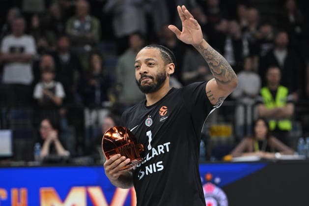 PARTIZAN vs BASKONIA CARLIK JONES Karlik Dzons basketball Partizan vs Kosner Baskonia Vitoria Gasteiz Euroleague Beogradska arena, Belgrade 16.04.2026 Foto: BASKETBALL, EUROLEAGUE, PARTIZAN, KOSNER BASKONIA VITORIA GASTEIZ Belgrade Belgrade arena Serbia Copyright: xMarkoxMetlas xMNxPressx