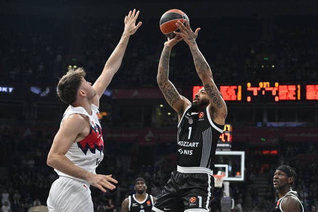 PARTIZAN vs BASKONIA CARLIK JONES Karlik Dzons basketball Partizan vs Kosner Baskonia Vitoria Gasteiz Euroleague Beogradska arena, Belgrade 16.04.2026 Foto: BASKETBALL, EUROLEAGUE, PARTIZAN, KOSNER BASKONIA VITORIA GASTEIZ Belgrade Belgrade arena Serbia Copyright: xMarkoxMetlas xMNxPressx