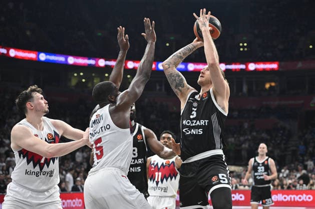 PARTIZAN vs BASKONIA DYLAN OSETKOWSKI Dilan Osetkovski basketball Partizan vs Kosner Baskonia Vitoria Gasteiz Euroleague Beogradska arena, Belgrade 16.04.2026 Foto: BASKETBALL, EUROLEAGUE, PARTIZAN, KOSNER BASKONIA VITORIA GASTEIZ Belgrade Belgrade arena Serbia Copyright: xMarkoxMetlas xMNxPressx