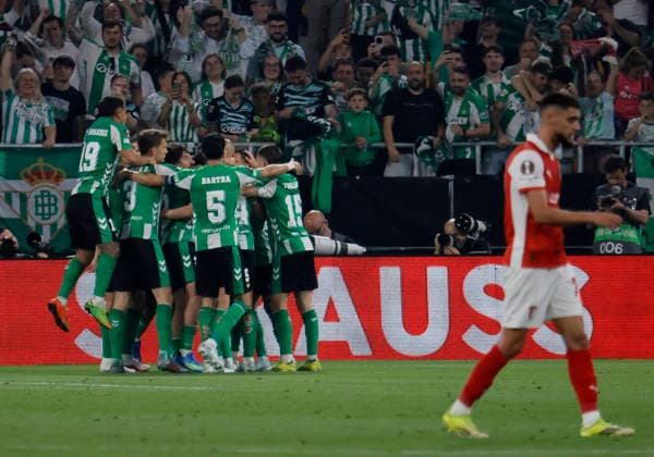 SEVILLA 16 04 2026 ESTADIO DE LA CARTUJA UEFA EUROPA LEAGUE FINAL QUARTER-TIMES VIRTAL MATCH REAL BETIS SPORTING BRAGA archsev PHOTO MANUEL GOMEZ SEVILLA 16 04 2026 ESTADIO DE LA CARTUJA UEFA EUROPA LEAGUE FINAL QUARTER-TIMES VIRTAL MATCH REAL BETIS SPORTING BRAGA archsev PHOTO MANUEL GOMEZ GOAL BY ABDE Copyright: xMANUxGOMEZx