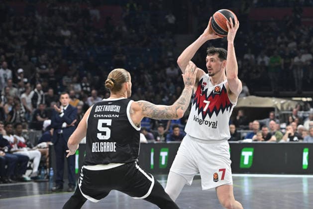 PARTIZAN vs BASKONIA RODIONS KURUCS basketball Partizan vs Kosner Baskonia Vitoria Gasteiz Euroleague Beogradska arena, Belgrade 16.04.2026 Foto: BASKETBALL, EUROLEAGUE, PARTIZAN, KOSNER BASKONIA VITORIA GASTEIZ Belgrade Belgrade arena Serbia Copyright: xMarkoxMetlas xMNxPressx