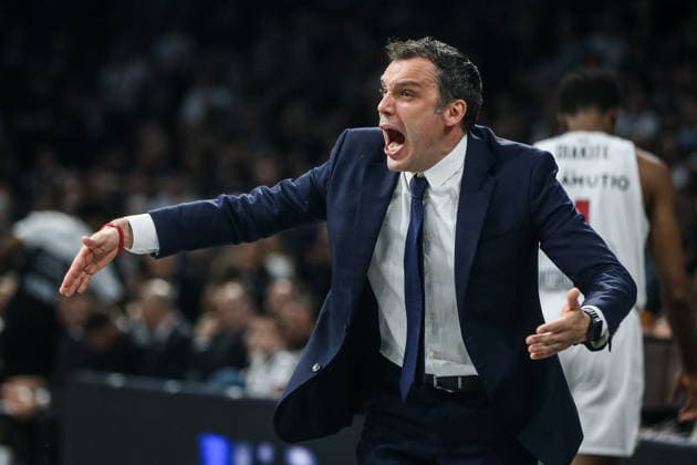 Partizan Mozzart - Baskonia - EuroLeague BELGRADE, SERBIA - APRIL 19: Head Coach of Baskonia Paolo Galbiati is seen during the EuroLeague match between Partizan Mozzart and Baskonia at Belgrade Arena in Belgrade, Serbia on April 19, 2026. Filip Stevanovic Anadolu Belgrade Serbia. Editorial use only. Please get in touch for any other usage.  Copyright: x2026xAnadoluxFilipxStevanovicx