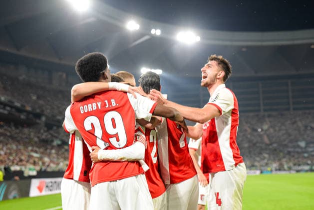 Real Betis Balompie v SC Braga - UEFA Europa League SEVILLA, SPAIN - APRIL 16: Ricardo Horta of SC Braga celebrate his goal during the UEFA Europa League 2025 26 Quarter-Final match between SC Braga and Real Betis Balompie at Estadio Estadio La Cartuja on April 16, 2026 in Sevilla, Spain (Photo by Samuel Carreno) Sevilla Sevilla Andalucia Spain Copyright: xSamuelxCarrenox 000_1585