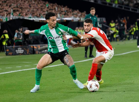 SEVILLE 16 04 2026 ESTADIO DE LA CARTUJA UEFA EUROPA LEAGUE FINAL QUARTER TABLE VERSION MATCH REAL BETIS SPORTING BRAGA archsev PHOTO MANUEL GOMEZ SEVILLE 16 04 2026 ESTADIO DE LA CARTUJA UEFA EUROPA LEAGUE FINAL QUARTER TABLE VERSION MATCH REAL BETIS SPORTING BRAGA archsev PHOTO MANUEL GOMEZ ANTONI AND GABRI Copyright: xMANUxGOMEZx