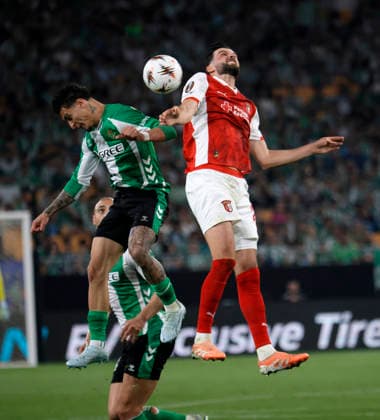 SEVILLA 16 04 2026 ESTADIO DE LA CARTUJA UEFA EUROPA LEAGUE FINAL QUARTER TABLE VERSION MATCH REAL BETIS SPORTING BRAGA archsev PHOTO MANUEL GOMEZ SEVILLA 16 04 2026 ESTADIO DE LA CARTUJA UEFA EUROPA LEAGUE FINAL QUARTER TABLE VERSION MATCH REAL BETIS SPORTING BRAGA archsev PHOTO MANUEL GOMEZ ANTONY Y HORTA Copyright: xMANUxGOMEZx