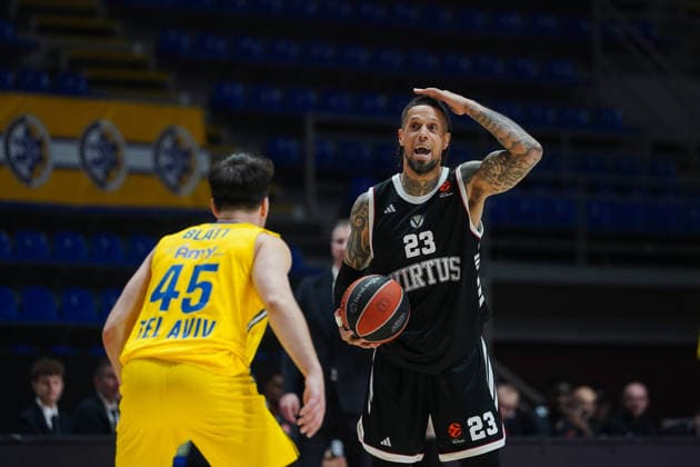 April 16, 2026, Belgrade, Central Serbia, Serbia: 2026416, Belgrade, Serbia - Maccabi Rapyd Tel Aviv and Virtus Bologna play a EuroLeague basketball game at the Aleksandar Nikolic Hall. DANIEL HACKETT in action. Basketball 2026: EuroLeague: Maccabi Rapyd Tel Aviv 85:89 Virtus Bologna  - ZUMAd223 20260416_zip_d223_016 Copyright: xMarkoxDimicx