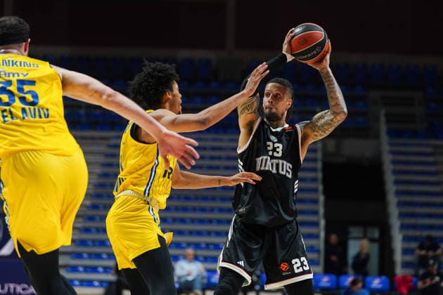 April 16, 2026, Belgrade, Central Serbia, Serbia: 2026416, Belgrade, Serbia - Maccabi Rapyd Tel Aviv and Virtus Bologna play a EuroLeague basketball game at the Aleksandar Nikolic Hall. DANIEL HACKETT in action. Belgrade Serbia - ZUMAd223 20260416_zip_d223_023 Copyright: xMarkoxDimicx