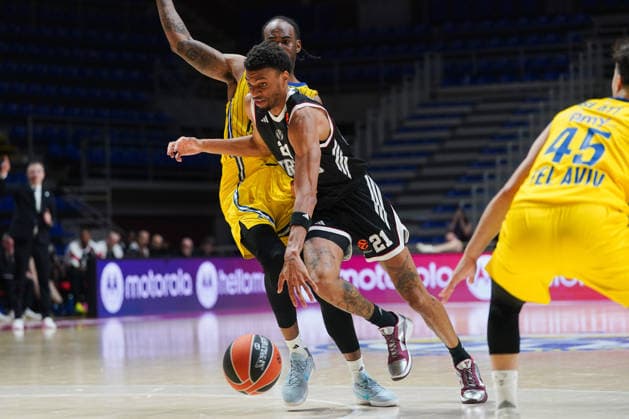 April 16, 2026, Belgrade, Central Serbia, Serbia: 2026416, Belgrade, Serbia - Maccabi Rapyd Tel Aviv and Virtus Bologna play a EuroLeague basketball game at the Aleksandar Nikolic Hall. DERRICK ALSTON JR. in action. Belgrade Serbia - ZUMAd223 20260416_zip_d223_026 Copyright: xMarkoxDimicx