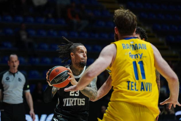April 16, 2026, Belgrade, Central Serbia, Serbia: 2026416, Belgrade, Serbia - Maccabi Rapyd Tel Aviv and Virtus Bologna play a EuroLeague basketball game at the Aleksandar Nikolic Hall. DANIEL HACKETT in action. Basketball 2026: EuroLeague: Maccabi Rapyd Tel Aviv 85:89 Virtus Bologna  - ZUMAd223 20260416_zip_d223_024 Copyright: xMarkoxDimicx