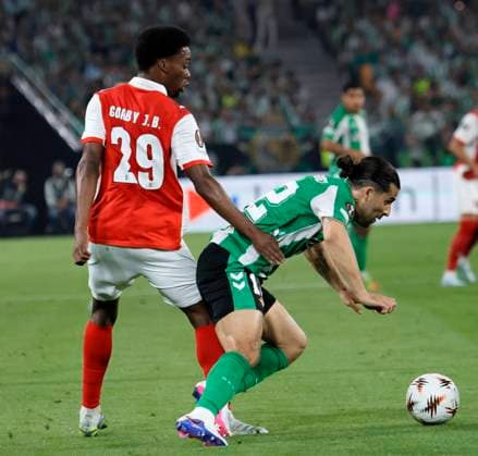 SEVILLA 16 04 2026 ESTADIO DE LA CARTUJA PARTIDO DE VUELTA DE CUARTOS DE FINAL DE UEFA EUROPA LEAGUE REAL BETIS-SPORTING BRAGA .archsev FOTO MANUEL GOMEZ GORBY Y RICARDO RODRIGUEZ Europa League Betis vs Sporting Braga 900 Cordon Press  900 CordonxPress LOF - Europa League Betis vs Sporting Braga