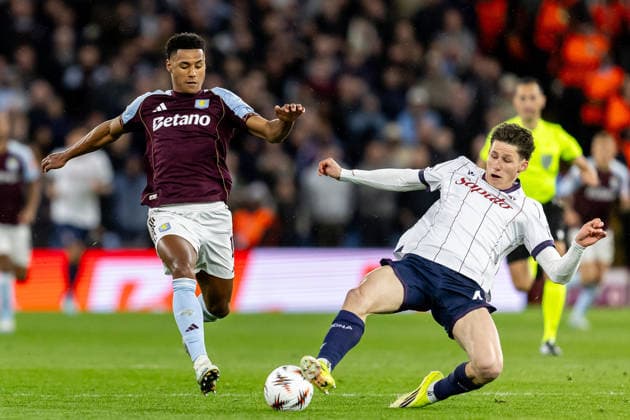 Aston Villa v Bologna, Europa League Aston Villa forward Ollie Watkins (11) battles for possession during the Europa League match between Aston Villa and Bologna at Villa Park, Birmingham, UK on 16 April 2026. Birmingham Villa Park West Midlands UK Editorial use only , Copyright: xManjitxNarotrax PSI-24080-0125