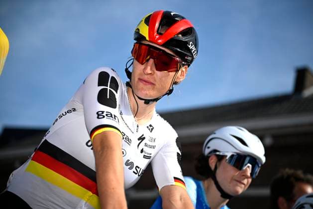 Brabantse Pijl - Fleche Brabanconne Women 2026 Cycling Race OVERIJSE, BELGIUM - APRIL 17 : Koch Franziska (GER) of FDJ United - SUEZ during the 11th edition of De Brabantse Pijl - La Fleche Brabanconne Women an UCI ProSeries 1.Pro one day cycling road race for Women Elite of 125 km with start in Lennik and finish in Overijse on April 17, 2026 in Overijse, Belgium, 17 04 2026 ( Motordriver Guy De Vuyst - Overijse Belgium  Copyright: xTomasxSiskx