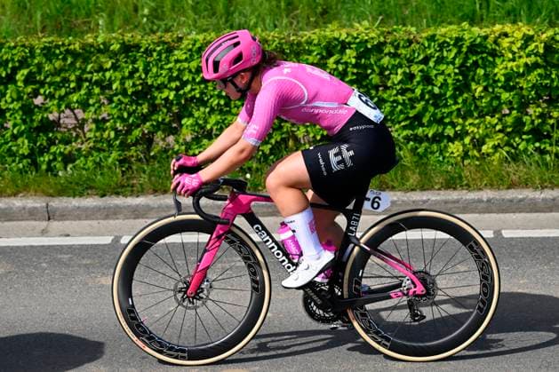 Brabantse Pijl - Fleche Brabanconne Women 2026 Cycling Race OVERIJSE, BELGIUM - APRIL 17 : Volstad Alexandra (CAN) of EF Education-Oatly during the 11th edition of De Brabantse Pijl - La Fleche Brabanconne Women an UCI ProSeries 1.Pro one day cycling road race for Women Elite of 125 km with start in Lennik and finish in Overijse on April 17, 2026 in Overijse, Belgium, 17 04 2026 ( Motordriver Guy De Vuyst - Overijse Belgium  Copyright: xTomasxSiskx