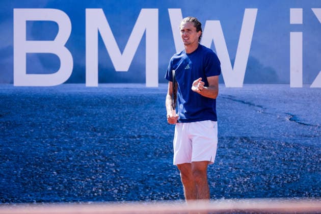 MUNICH, GERMANY - APRIL 17: Alexander Zverev (GER) training during the BMW Open by Bitpanda at MTTC Iphitos on April 17, 2026 in Munich, Germany. Bavaria Germany Copyright: xSteffiexWunderlx