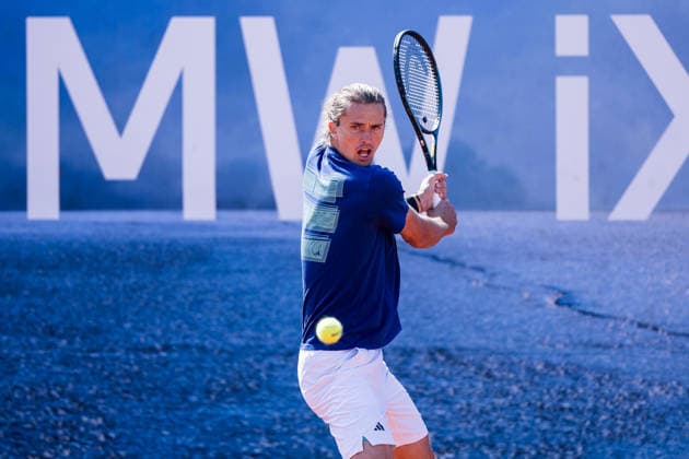 MUNICH, GERMANY - APRIL 17: Alexander Zverev (GER) training during the BMW Open by Bitpanda at MTTC Iphitos on April 17, 2026 in Munich, Germany. Bavaria Germany Copyright: xSteffiexWunderlx