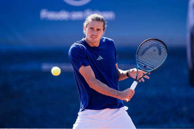 MUNICH, GERMANY - APRIL 17: Alexander Zverev (GER) training during the BMW Open by Bitpanda at MTTC Iphitos on April 17, 2026 in Munich, Germany. Bavaria Germany Copyright: xSteffiexWunderlx