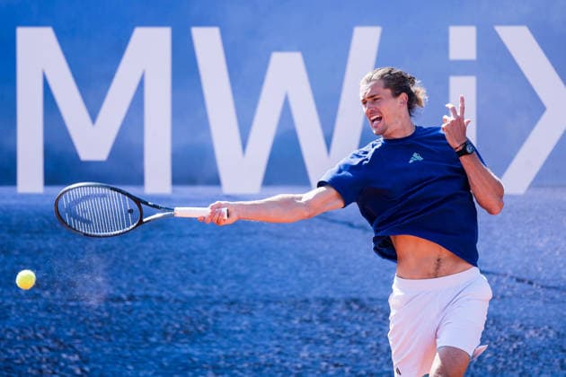 MUNICH, GERMANY - APRIL 17: Alexander Zverev (GER) training during the BMW Open by Bitpanda at MTTC Iphitos on April 17, 2026 in Munich, Germany. Bavaria Germany Copyright: xSteffiexWunderlx