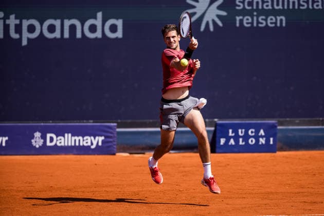 MUNICH, GERMANY - APRIL 17: Vit Kopriva (CZE) during the BMW Open by Bitpanda Singles match between Flavio Cobolli (ITA) vs Vit Kopriva (CZE) at MTTC Iphitos on April 17, 2026 in Munich, Germany. Bavaria Germany Copyright: xSteffiexWunderlx