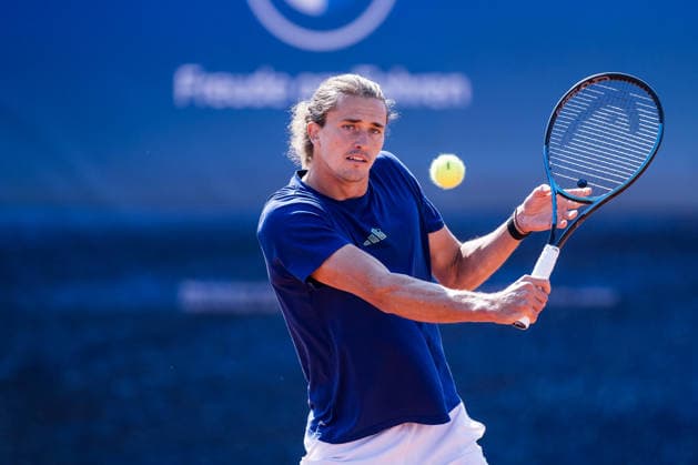 Tennis, ATP tournament in Munich, Alexander Zverev training