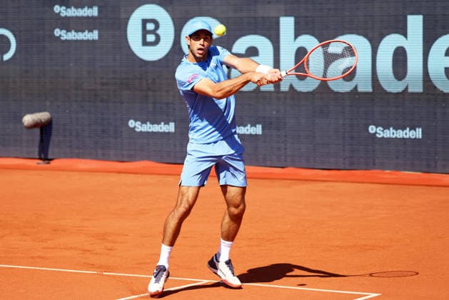 Barcelona Open Banc Sabadell 2026 Nuno Borges competes against Hamad Medjedovic during the quarter-finals (Day Seven) of the Barcelona Open Banc Sabadell 73rd Conde de Godo Trophy at Real Club de Tenis Barcelona 1899 in Barcelona, Spain, on April 17, 2026. Barcelona Spain  Copyright: xUrbanandsportx originalFilename:urbanandsport-medjedov260417_npyhH.jpg