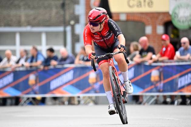 Brabantse Pijl - Fleche Brabanconne Women 2026 Cycling Race OVERIJSE, BELGIUM - APRIL 17 : Nothum Gwen (LUX) of Minimax Cycling Team during the 11th edition of De Brabantse Pijl - La Fleche Brabanconne Women an UCI ProSeries 1.Pro one day cycling road race for Women Elite of 125 km with start in Lennik and finish in Overijse on April 17, 2026 in Overijse, Belgium, 17 04 2026 ( Motordriver Guy De Vuyst - Overijse Belgium  Copyright: xTomasxSiskx