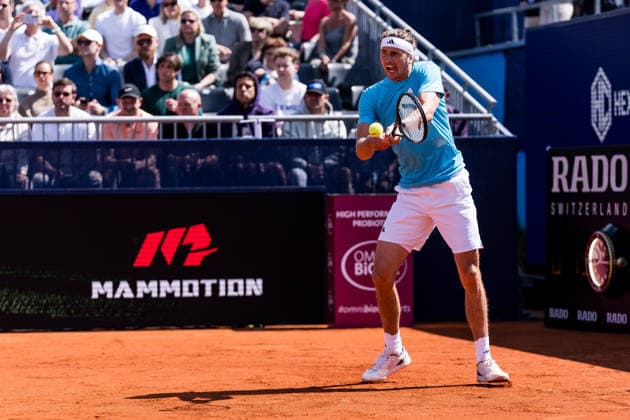 MUNICH, GERMANY - APRIL 17: Alexander Zverev (GER) during the BMW Open by Bitpanda Singles match between Alexander Zverev (GER) vs Francisco Cerundolo (ARG) at MTTC Iphitos on April 17, 2026 in Munich, Germany. Bavaria Germany Copyright: xSteffiexWunderlx