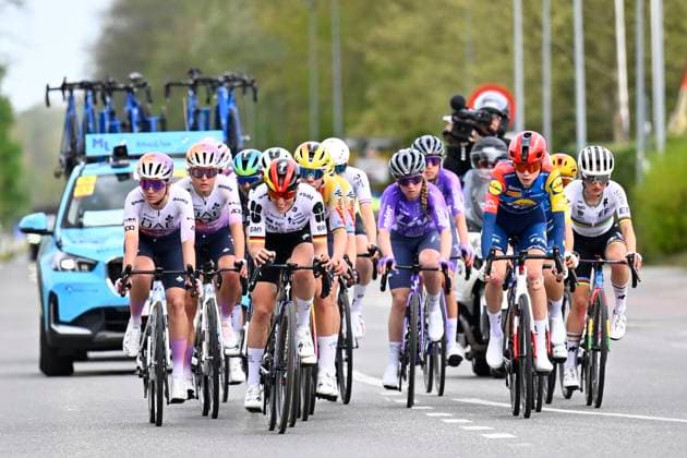 Brabantse Pijl - Fleche Brabanconne Women 2026 Cycling Race OVERIJSE, BELGIUM - APRIL 17 : Koch Franziska (GER) of FDJ United - SUEZ during the 11th edition of De Brabantse Pijl - La Fleche Brabanconne Women an UCI ProSeries 1.Pro one day cycling road race for Women Elite of 125 km with start in Lennik and finish in Overijse on April 17, 2026 in Overijse, Belgium, 17 04 2026 ( Motordriver Guy De Vuyst - Overijse Belgium  Copyright: xTomasxSiskx