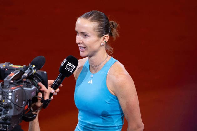 Elina Svitolina UKR , Interview, GER, Linda Noskova vs Elina Svitolina, Tennis, ATP Tournament, WTA 500, Porsche Tennis Grand Prix, Quarterfinals, 15 04 2026, GER, Linda Noskova vs Elina Svitolina, Tennis, ATP Tournament, WTA 500, Porsche Tennis Grand Prix, Quarterfinals, 15 04 2026, Stuttgart Copyright: xEibner-Pressefoto EdwardxCheungx EP_ECG