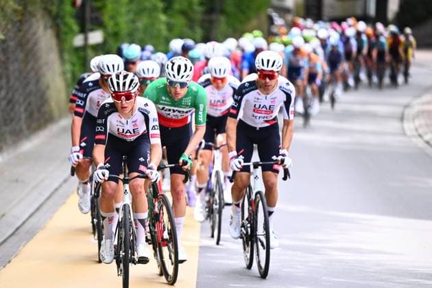 Brabantse Pijl - Fleche Brabanconne 2026 Cycling Race OVERIJSE, BELGIUM - APRIL 17 : rider of team UAE Team Emirates - XRG during the 66th edition of De Brabantse Pijl - La Fleche Brabanconne an UCI ProSeries 1.Pro one day cycling road race for Men Elite of 162 km with start in Beersel and finish in Overijse on April 17, 2026 in Overijse, Belgium, 17 04 2026 ( Motordriver Kenny Verfaillie - Overijse Belgium  Copyright: xGvgx