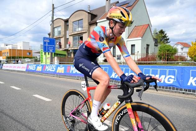Belgian Mischa Bredewold of SD Worx-Protime finishes as second in the women s Brabantse Pijl one day cycling race, 125,7km from Lennik to Overijse on Friday 17 April 2026. DAVIDxPINTENS  x171110421x