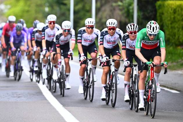 Brabantse Pijl - Fleche Brabanconne 2026 Cycling Race OVERIJSE, BELGIUM - APRIL 17 : Conca Filippo (ITA) of Team Jayco AlUla during the 66th edition of De Brabantse Pijl - La Fleche Brabanconne an UCI ProSeries 1.Pro one day cycling road race for Men Elite of 162 km with start in Beersel and finish in Overijse on April 17, 2026 in Overijse, Belgium, 17 04 2026 ( Motordriver Kenny Verfaillie - Overijse Belgium  Copyright: xGvgx