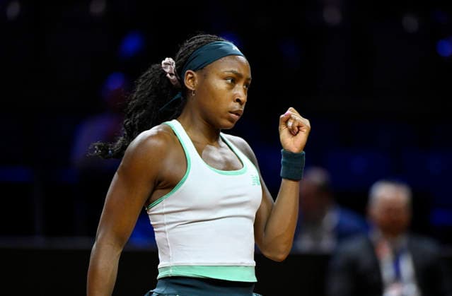 Coco Gauff USA Jubel Freude Emotion Tennis Damen Porsche Cup Porsche Tennis Grand Prix GP Stuttgart 2026 Porsche Arena 11 19 04 2026 DFL REGULATIONS PROHIBIT ANY USE OF PHOTOGRAPHS AS IMAGE SEQUENCES AND OR QUASI VIDEO Tennis Damen Porsche Cup Porsche Tennis Grand Prix GP Stuttgart 2026
