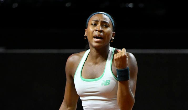 Coco Gauff USA Jubel Freude Emotion Tennis Damen Porsche Cup Porsche Tennis Grand Prix GP Stuttgart 2026 Porsche Arena 11 19 04 2026 DFL REGULATIONS PROHIBIT ANY USE OF PHOTOGRAPHS AS IMAGE SEQUENCES AND OR QUASI VIDEO Tennis Damen Porsche Cup Porsche Tennis Grand Prix GP Stuttgart 2026